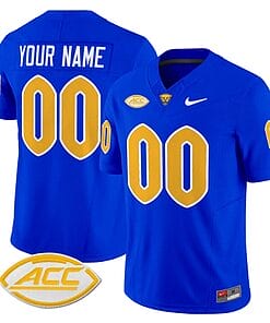 Custom Pittsburgh Panthers Jersey Name and Number Vapor Limited College Football Stitched Royal
