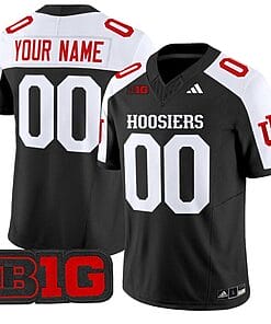 Custom Indiana Hoosiers Jersey Name and Number Vapor Limited Football Black Alternate