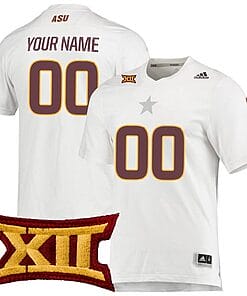 Custom Arizona State Sun Devils Jersey Name and Number College Football White Aeroready All Stitched