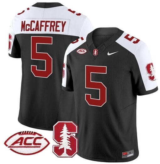 Christian McCaffrey Jersey #5 Stanford Cardinal Vapor Limited College Football Stitched Black Alternate