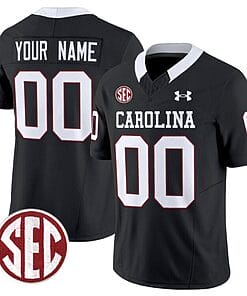 Custom South Carolina Gamecocks Jersey Name and Number Football 1980 Throwback Vapor Limited Black