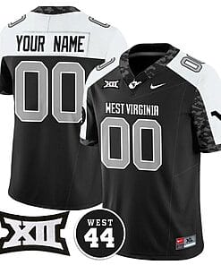 Custom West Virginia Mountaineers Jersey Name and Number 2024 Vapor Limited Football Honor Jerry West Stitched Alternate