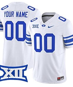 Custom BYU Cougars Jersey Name and Number Vapor Limited College Football Stitched White