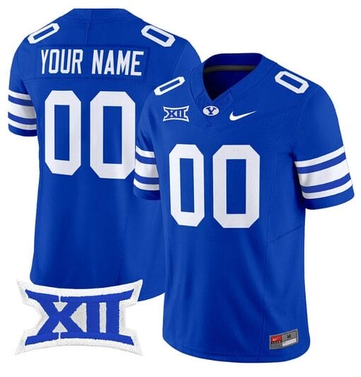 Custom BYU Cougars Jersey Name and Number Vapor Limited College Football Stitched Royal