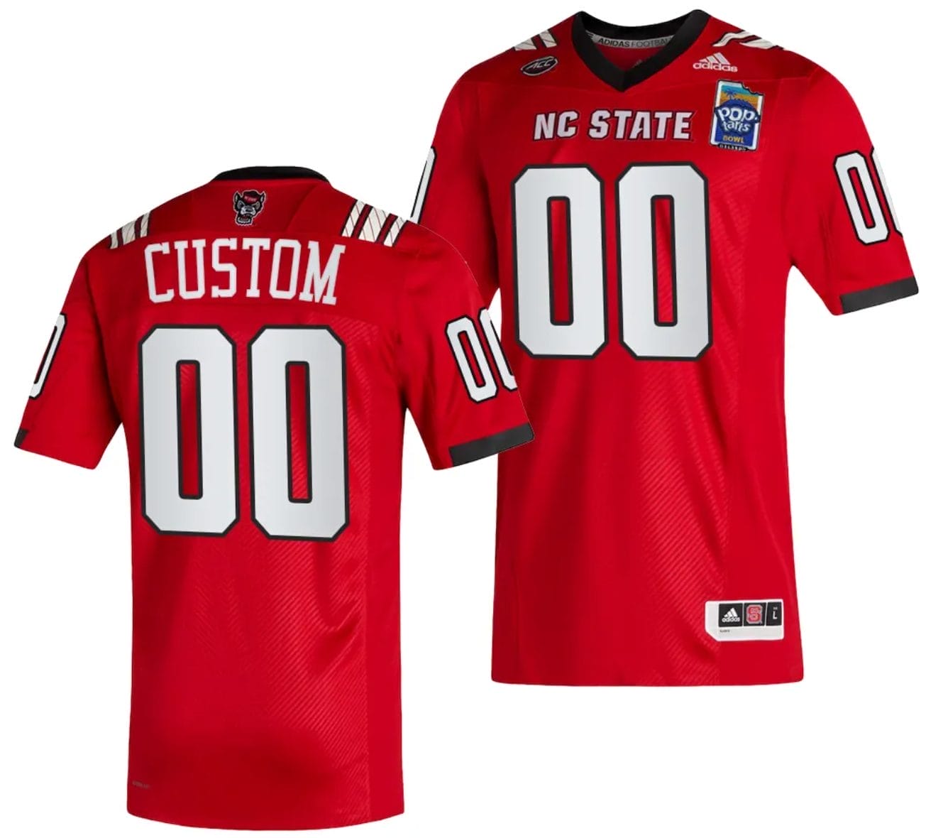 Custom NC State Jersey Name and Number 2023 Pop-Tarts Bowl Football Red