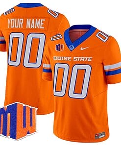Custom Boise State Broncos Jersey Name and Number Vapor Limited College Football Stitched Orange