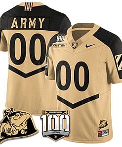 Custom Army Black Knights Jersey Name and Number Vapor Limited College Football Stitched Gold Alternate