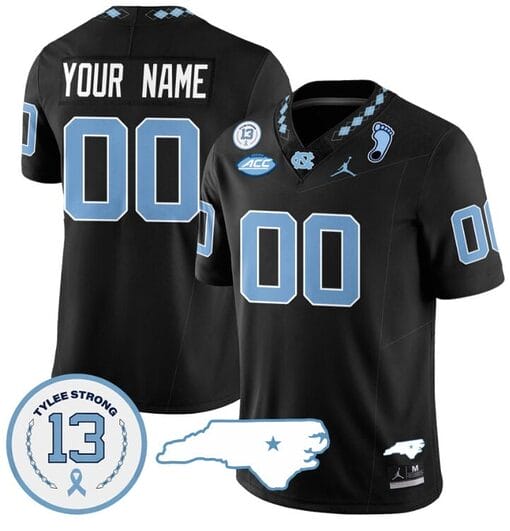 Custom North Carolina Jersey Name and Number Vapor College Football Stitched Black