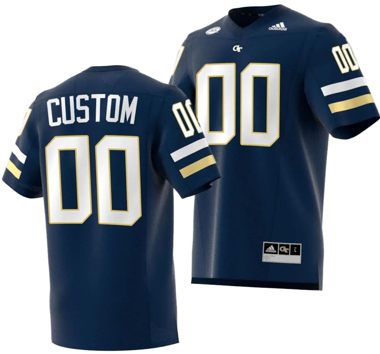 Custom Georgia Tech Yellow Jackets Jersey Name and Number 2023 Premier Football Uniform Navy