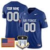 Custom Air Force Falcons Jersey Name and Number College Football Royal Blue Home Game – All Stitched