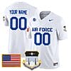 Custom Air Force Falcons Jersey Name and Number College Football White Away Game – All Stitched