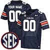 Custom Auburn Tigers Jersey Name and Number College Football Navy Home – All Stitched