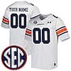 Custom Auburn Tigers Jersey Name and Number College Football White Road – All Stitched