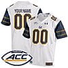 Custom California Golden Bears Jersey Name and Number College Football White Away Game – All Stitched