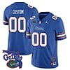 Custom Florida Gators Jersey Name and Number College Football Royal Limited – All Stitched