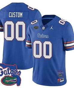 Custom Florida Gators Jersey Name and Number College Football Royal Limited All Stitched