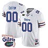 Custom Florida Gators Jersey Name and Number College Football White Limited – All Stitched