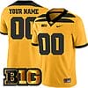 Custom Iowa Hawkeyes Jersey Name and Number College Football Gold Game – All Stitched