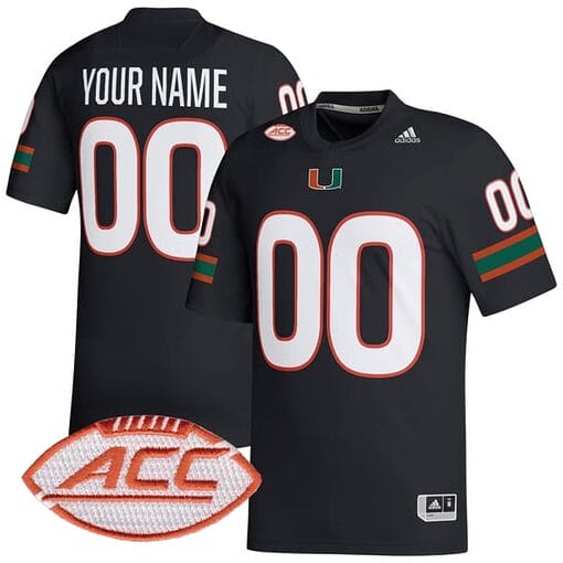 Custom Miami Hurricanes Jersey Name and Number College Football White – All Stitched