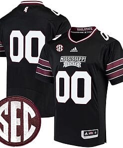 Custom Mississippi State Jersey Name and Number College Football Black Premier All Stitched