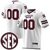 Custom Mississippi State Jersey Name and Number College Football White Premier Strategy – All Stitched