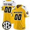 Custom Missouri Tigers Jersey Name and Number College Football Alternate Gold Vapor F.U.S.E Limited – All Stitched