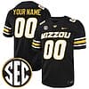 Custom Missouri Tigers Jersey Name and Number College Football Black All Stitched