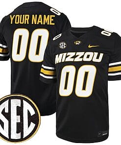 Custom Missouri Tigers Jersey Name and Number College Football Black All Stitched