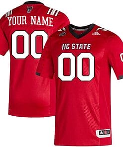 Custom NC State Wolfpack Jersey Name and Number College Football Red Home Game – All Stitched