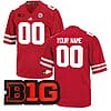 Custom Nebraska Cornhuskers Jersey Name and Number College Football Scarlet – All Stitched