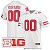 Custom Nebraska Cornhuskers Jersey Name and Number College Football White Premier – All Stitched