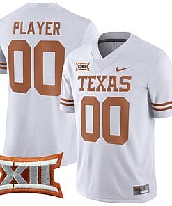 Custom Texas Longhorns Jersey Name and Number College Football White Game All Stitched