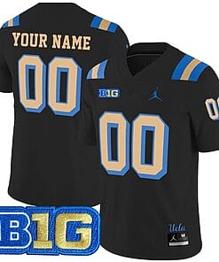 Custom UCLA Bruins Jersey Name and Number College Football Black Alternate All Stitched