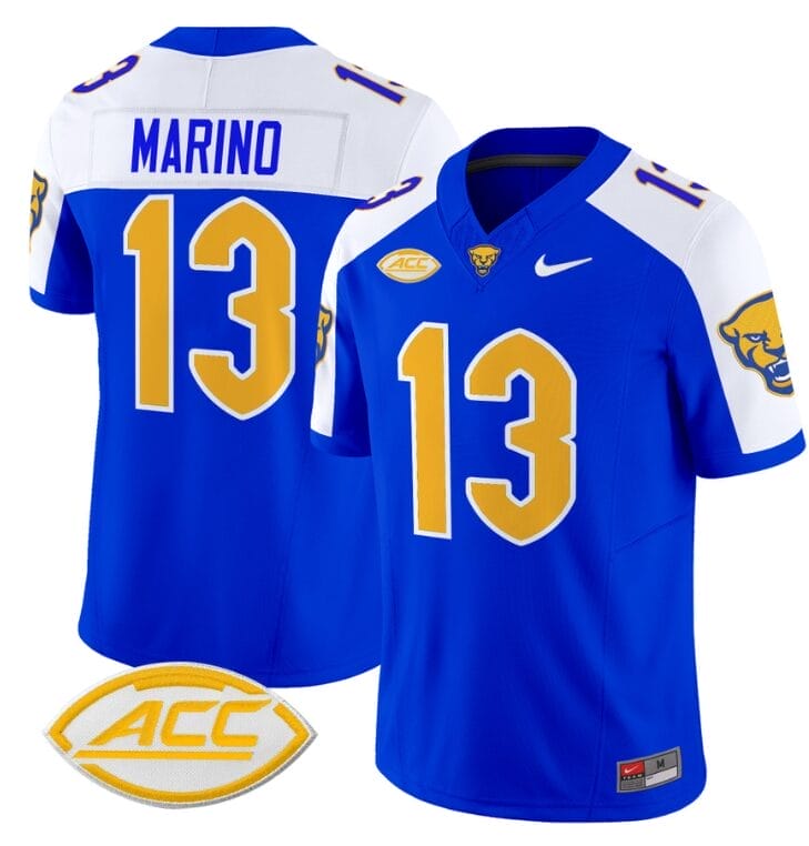 Dan Marino Jersey #13 Pittsburgh Panthers Vapor Limited College Football Stitched Royal Alternate
