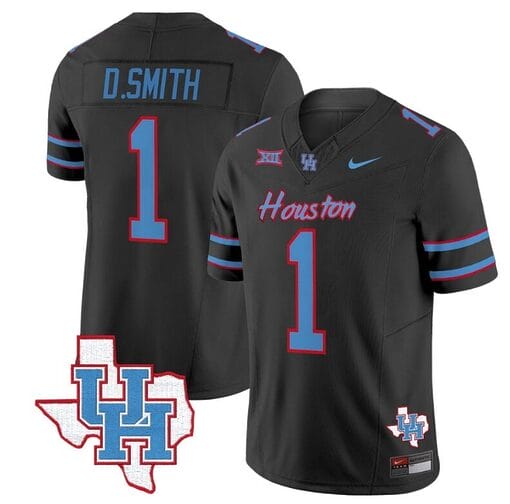 Donovan Smith Jersey #1 Houston Cougars Oilers Inspired Vapor College Football Limited Stitched Black