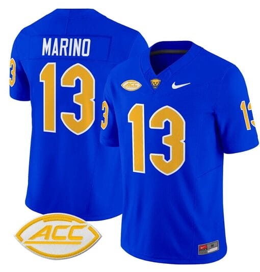 Dan Marino Jersey #13 Pittsburgh Panthers Vapor Limited College Football Stitched Royal