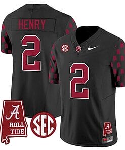 Derrick Henry Jersey #2 Alabama Crimson Tide Vapor College Football Limited Stitched Black