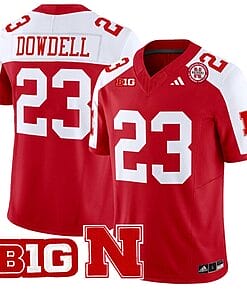 Dante Dowdell Jersey #23 Nebraska Cornhuskers Vapor Limited Football Scarlet Alternate