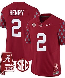 Derrick Henry Jersey #2 Alabama Crimson Tide Vapor College Football Limited Stitched Crimson