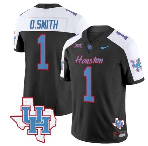 Donovan Smith Jersey #1 Houston Cougars Oilers Inspired Vapor College Football Limited Stitched Black Alternate