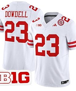 Dante Dowdell Jersey #23 Nebraska Cornhuskers Vapor Limited Football White