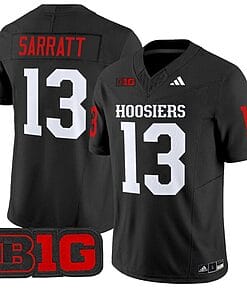 Elijah Sarratt Jersey #13 Indiana Hoosiers Vapor Limited Football Black