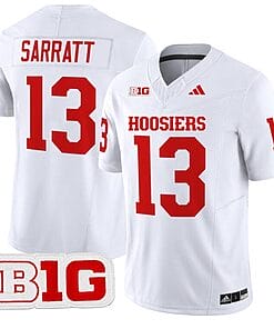 Elijah Sarratt Jersey #13 Indiana Hoosiers Vapor Limited Football White