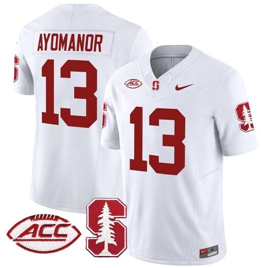 Elic Ayomanor Jersey #13 Stanford Cardinal Vapor Limited College Football Stitched White