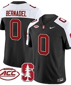 Gaethan Bernadel Jersey #0 Stanford Cardinal Vapor Limited College Football Stitched Black Alternate