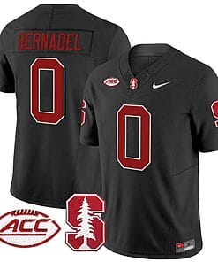 Gaethan Bernadel Jersey #0 Stanford Cardinal Vapor Limited College Football Stitched Black