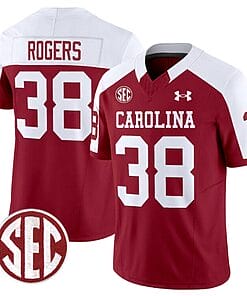 George Rogers Jersey #38 South Carolina Gamecocks Football 1980 Throwback Vapor Limited SEC Patch Alternate