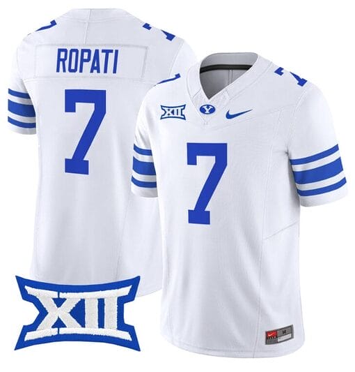 Hinckley Ropati Jersey #7 BYU Cougars Vapor Limited College Football Stitched White