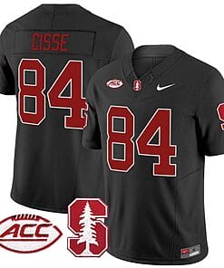 Ismael Cisse Jersey #84 Stanford Cardinal Vapor Limited College Football Stitched Black