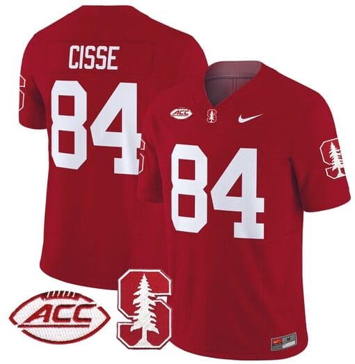 Ismael Cisse Jersey #84 Stanford Cardinal Vapor Limited College Football Stitched Crimson